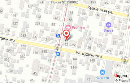 Продовольственный магазин на Садовой, 52 на карте