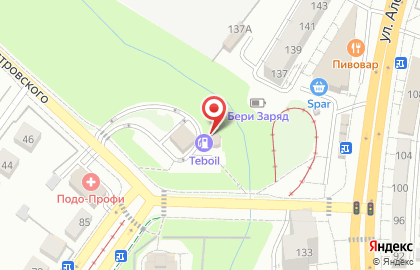 СТО Лукойл на улице Островского на карте