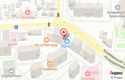 Супермаркет Магнит на Кожевенной улице на карте