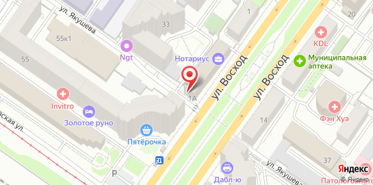 Ветеринарный центр Балу на улице Восход на карте