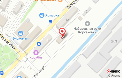Строительный магазин Гарант в Южно-Сахалинске на карте