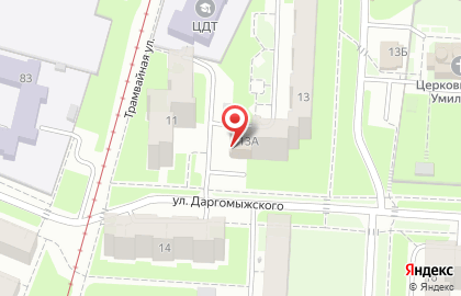 Продуктовый магазин Домашний на улице Даргомыжского на карте