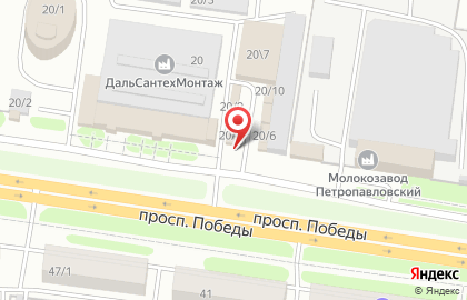 Столовая в Петропавловске-Камчатском на карте