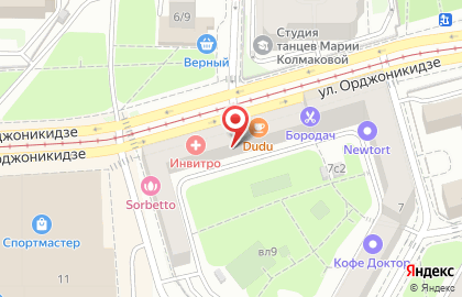 Салон депиляции Lycon на улице Орджоникидзе на карте