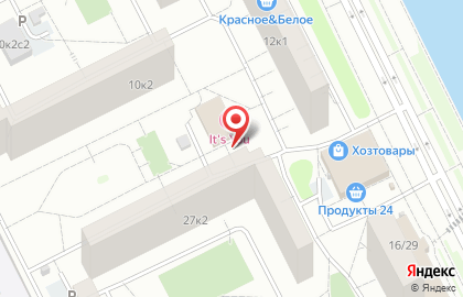 Продовольственный магазин в Москве на карте