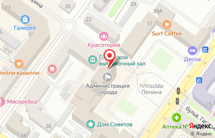 Луч на проспекте Ленина на карте