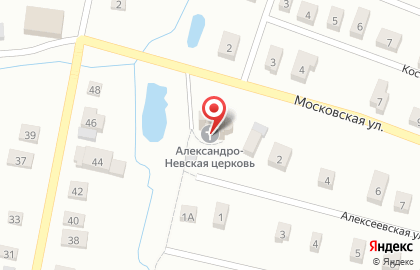Церковь Александра Невского на Алексеевской улице на карте