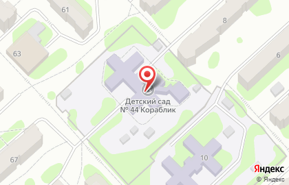 Детский сад Кораблик №44 на карте