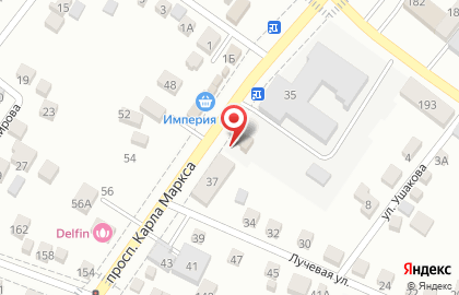 Продуктовый магазин Гермес на улице Карла Маркса на карте