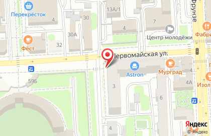 Липецкая областная детская библиотека на Первомайской улице на карте