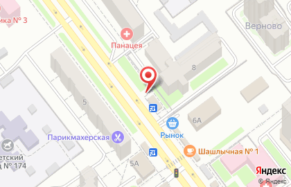 Продовольственный магазин Славянка на проспекте Генерала Тюленева на карте