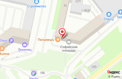 Столовая Пельмешъ в Фрунзенском районе на карте