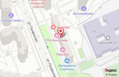 Салон эпиляции EpilExpert на улице Панфилова на карте