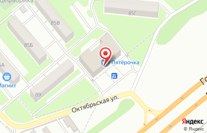 Аптека Парацельс на Октябрьской улице на карте