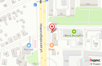 Шиномонтажная мастерская в Левобережном районе на карте