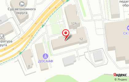 Ханты-Мансийская окружная организация профсоюза работников народного образования и науки Российской Федерации на карте