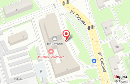 Деловой центр Кристалл в Санкт-Петербурге на карте