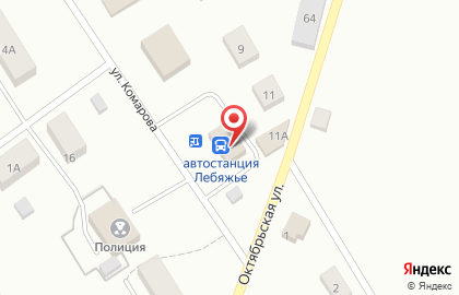 Лебяжская Автоколонна на улице Комарова на карте