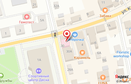 Красное & Белое в Брянске на карте