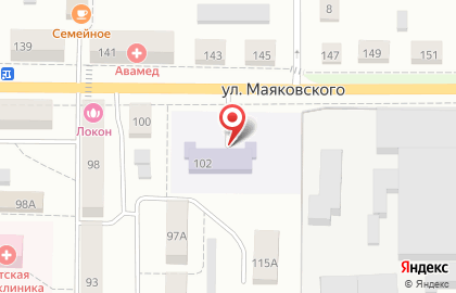 Центр молодежной политики и туризма на улице Маяковского на карте