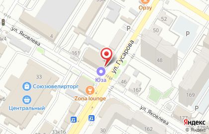 Салон дверей Двери от и до на улице Гусарова на карте