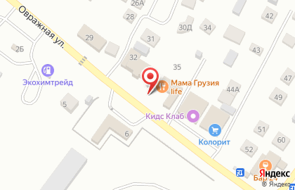 Магазин фруктов и овощей на Овражной улице на карте
