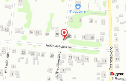 1C на улице Дзержинского на карте