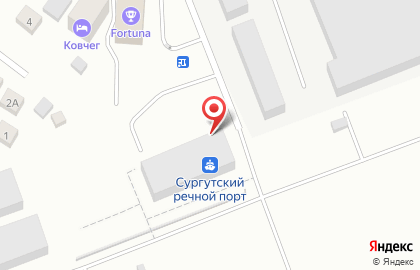 Сургутский речной порт на улице Терешковой на карте
