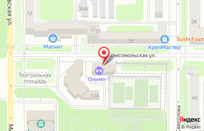 Олимп в Новомосковске на карте