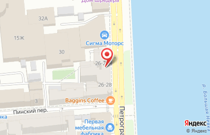 Студия красоты Глянец на Петроградской набережной на карте