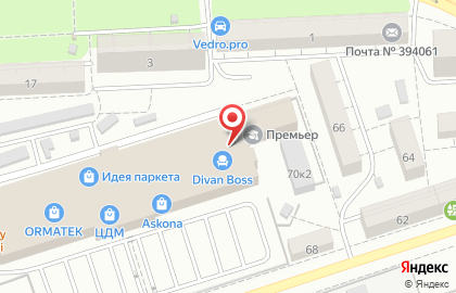 Производственно-торговая компания Элит Интерьер в Коминтерновском районе на карте