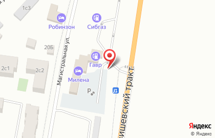 Автостоянка Милена на карте