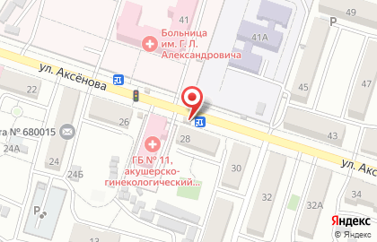Виорд на улице Аксёнова на карте