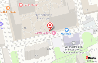 Центр паровых коктейлей HookahPlace на метро Дубровка на карте