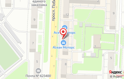 Магазин Дуэт на проспекте Победы на карте