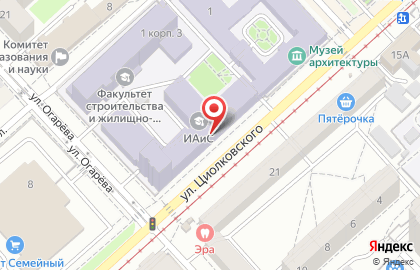 ВолгГАСУ, Волгоградский государственный архитектурно-строительный университет на карте