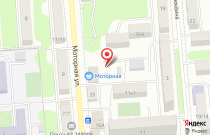 Магазин и киоск Протвинский мясокомбинат на Моторной улице на карте