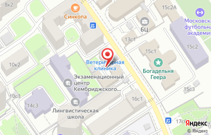 Московское Объединение Ветеринарии Станция по Борьбе с Болезнями Животных цао на карте