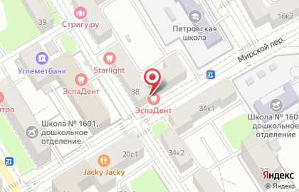 Авторская клиника функциональной стоматологии Starlight на метро Динамо на карте