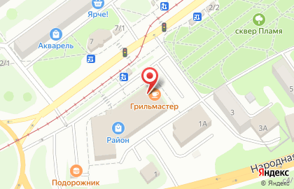 Ресторан быстрого обслуживания Грильмастер в Кузнецком районе на карте
