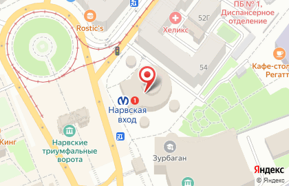 Магазин цветов Цветовик на площади Стачек, 2м на карте