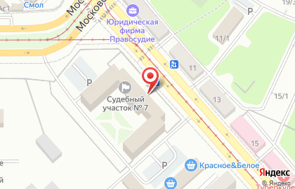 Дворец правосудия мировой юстиции на карте