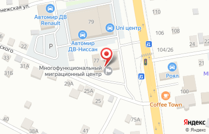 Управление МВД России по Хабаровскому краю Управление по вопросам миграции в Хабаровске на карте