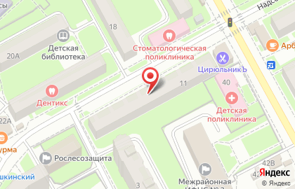 Санитарная Эпидемиологическая Станция ФГУП на Надсоновской улице на карте