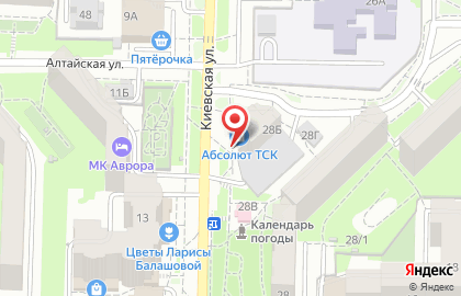 Торгово-сервисная компания Абсолют на Киевской улице на карте