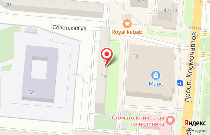 Фирменный салон Torex на проспекте Космонавтов на карте