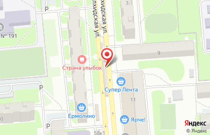 Киоск по продаже хлебобулочных изделий на улице Забалуева на карте