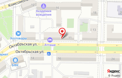 Оператор связи Мегафон на Октябрьской улице на карте