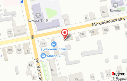 Автосервис на Михайловской улице на карте