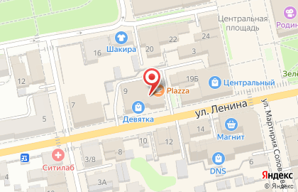 Телекоммуникационная компания ТТК на площади Ленина на карте